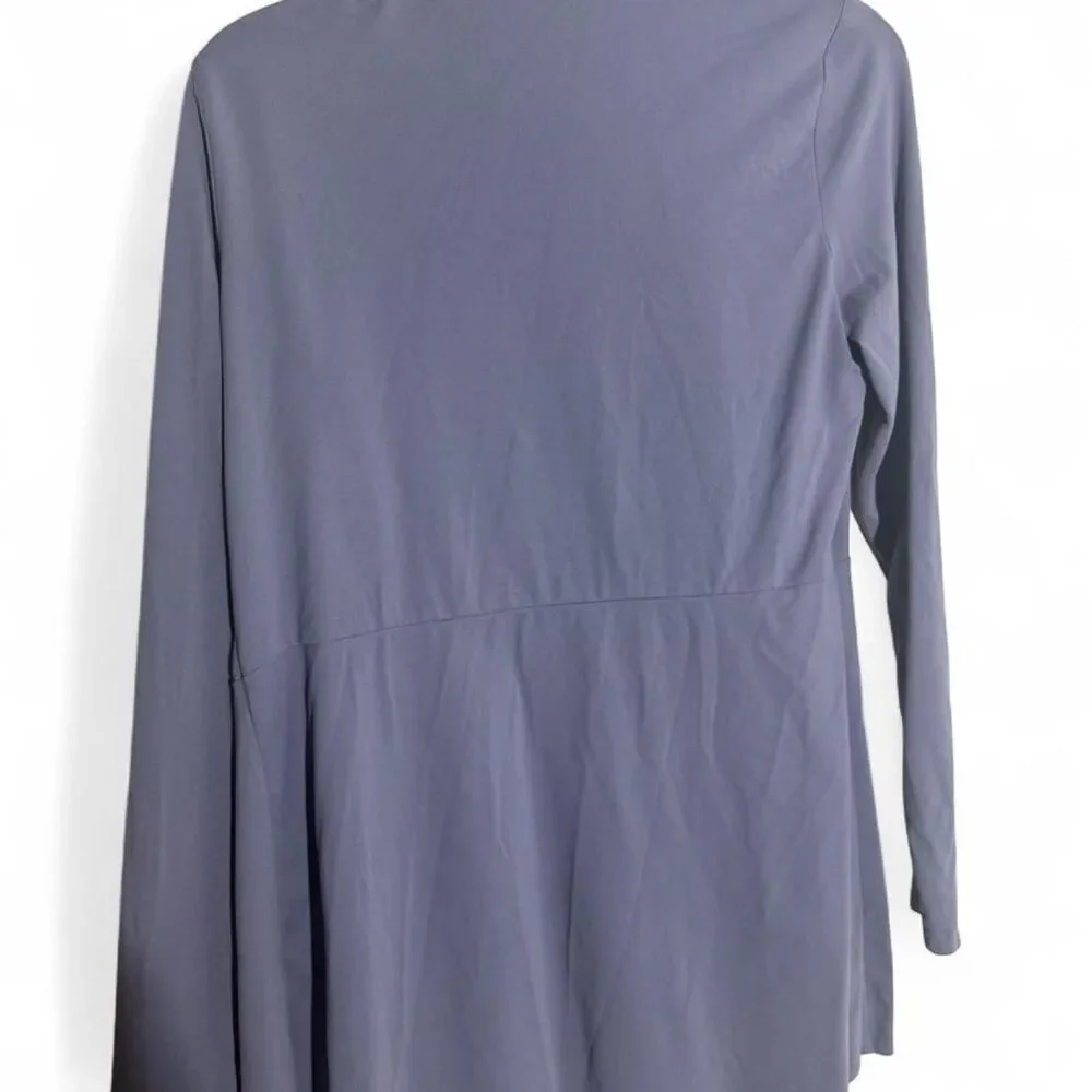 Athleta Women Blue purple open drape front cardigan | Medium | Cozy loungewear - Picture 7 of 8
